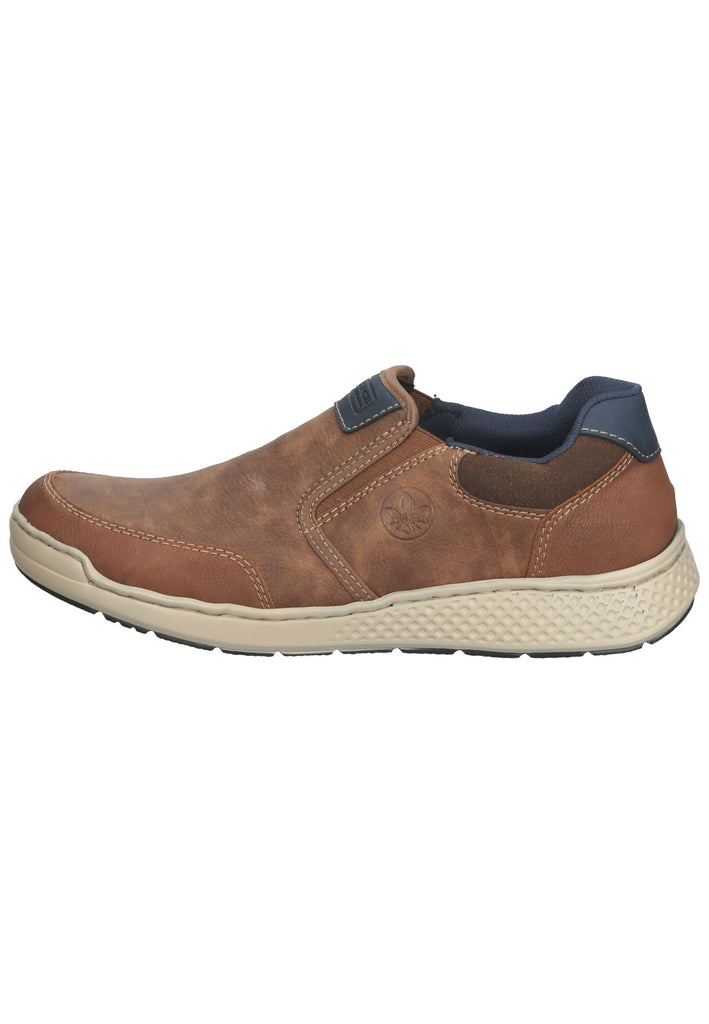 Rieker Slipper Synthetik Hellbraun - surf4shoes