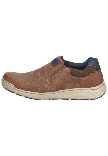 Rieker Slipper Synthetik Hellbraun - surf4shoes