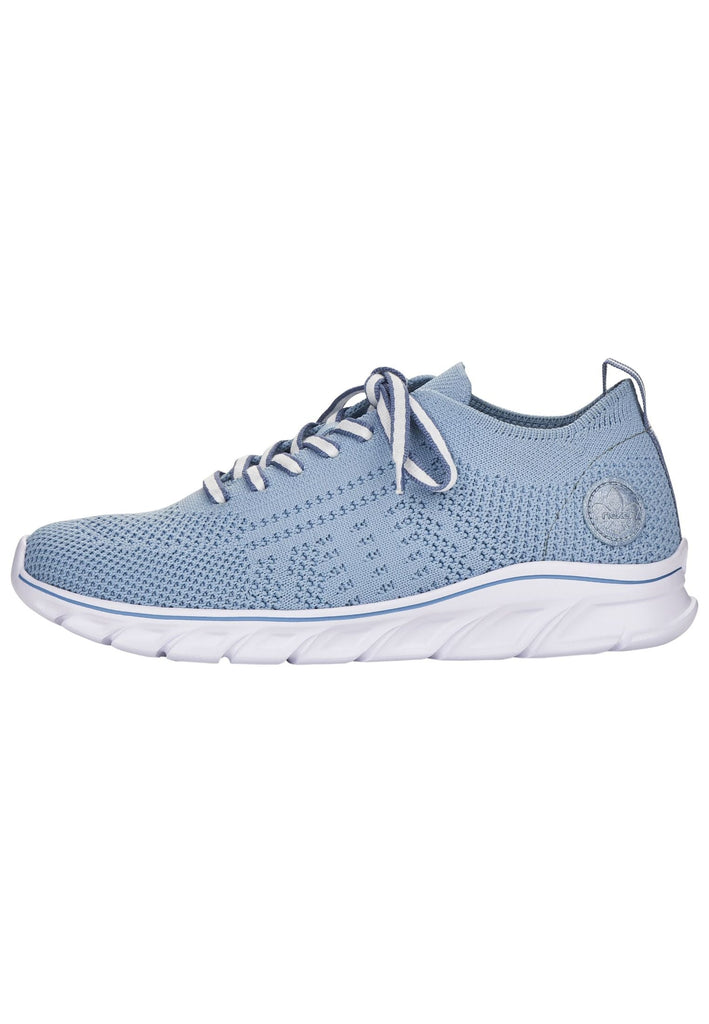 Rieker Sneaker Textil Blau/Weiß - surf4shoes
