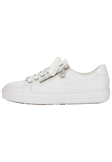 Rieker Sneaker Leder Weiß - surf4shoes