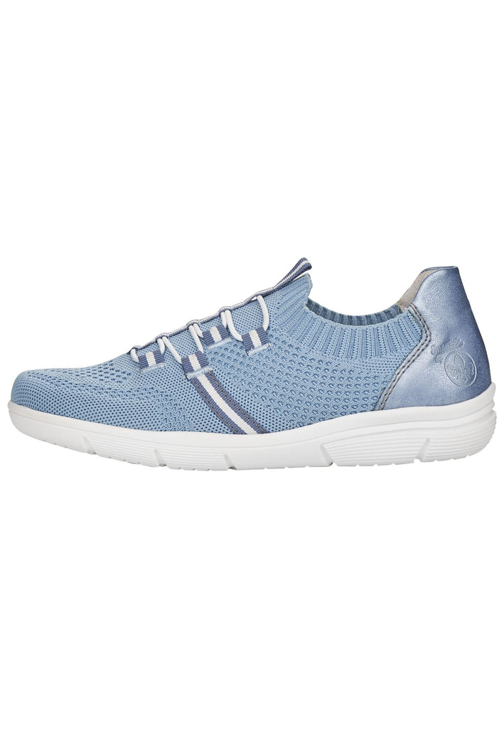 Rieker Sneaker Synthetik/Textil Blau/weiß - surf4shoes
