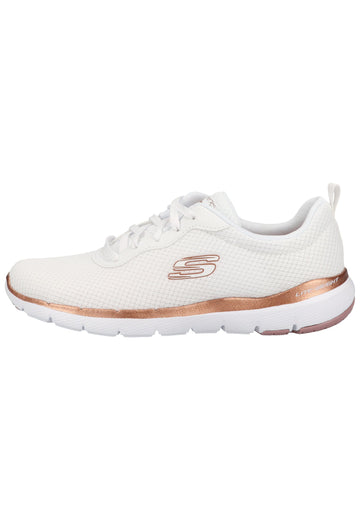 Skechers Sneaker Lederimitat/Textil Weiß - surf4shoes
