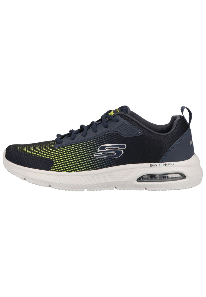Skechers Sneaker Lederimitat/Textil Blau/Gelb - surf4shoes