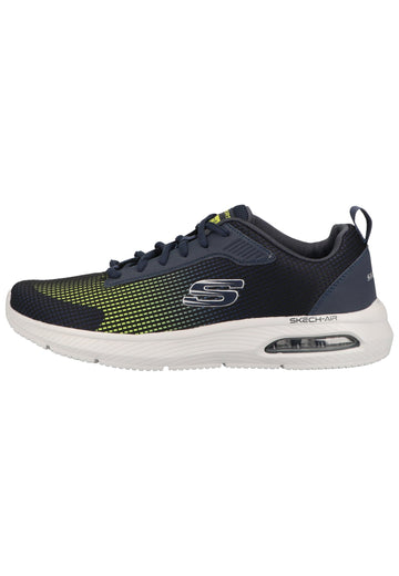 Skechers Sneaker Lederimitat/Textil Blau/Gelb - surf4shoes