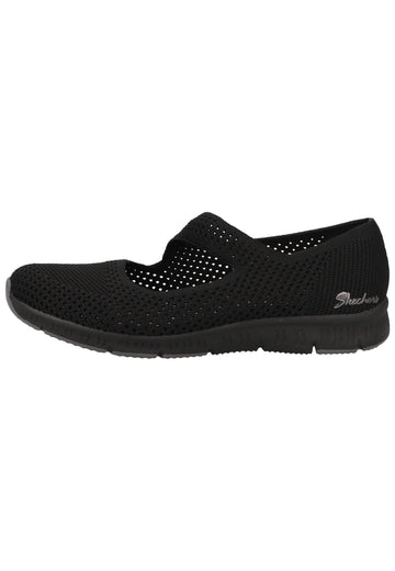 Skechers Ballerinas Textil Schwarz - surf4shoes
