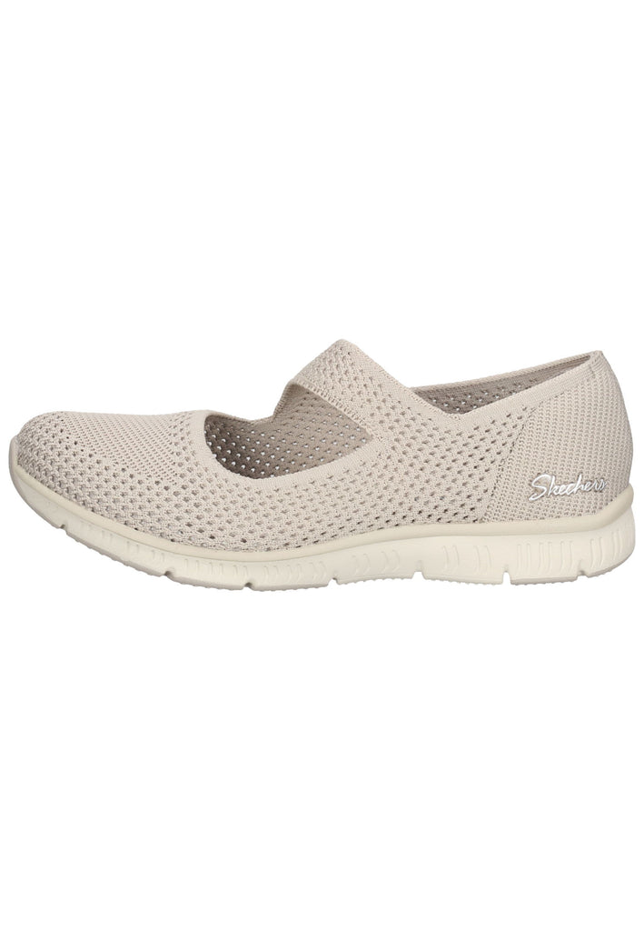 Skechers Ballerinas Textil Grau - surf4shoes