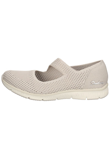 Skechers Ballerinas Textil Grau - surf4shoes