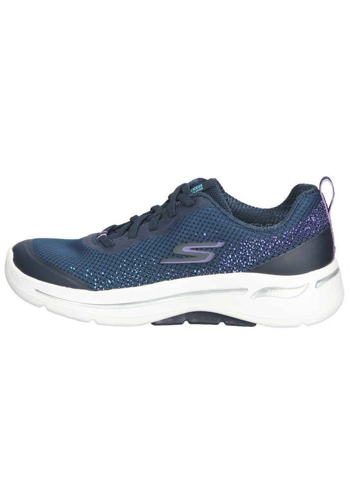 Skechers Sneaker Lederimitat/Mesh Navy/Violett - surf4shoes