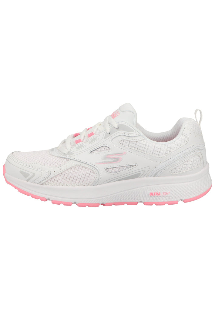 Skechers Sneaker Leder/Textil Weiß/Rosa - surf4shoes