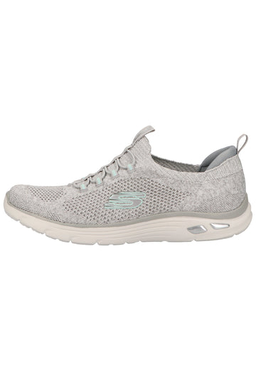 Skechers Sneaker Lederimitat/Textil Grau - surf4shoes