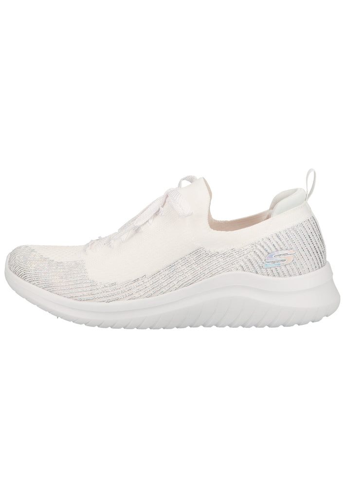 Skechers Sneaker Textil Weiß/Silber - surf4shoes