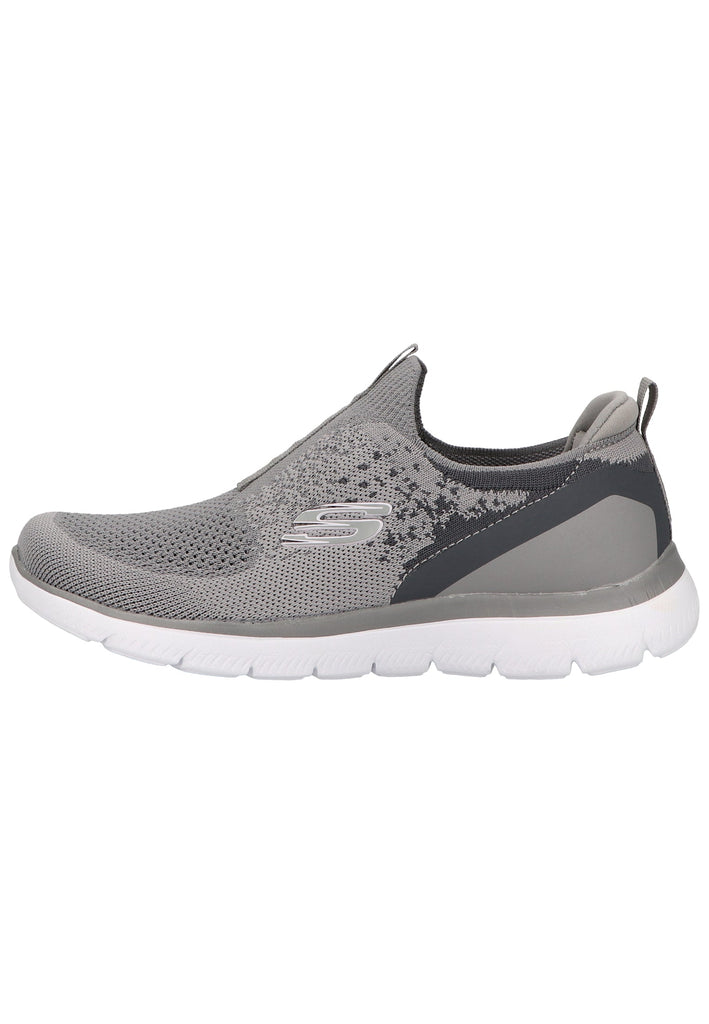 Skechers Sneaker Lederimitat/Textil Grau - surf4shoes