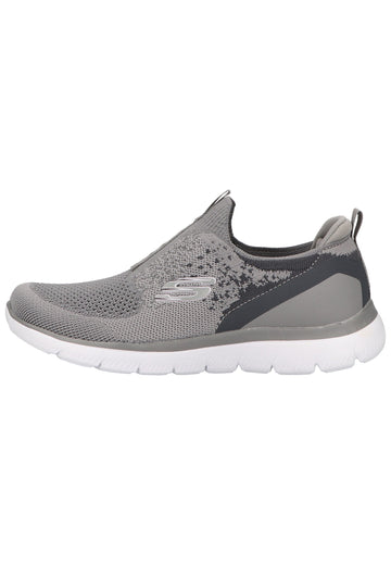 Skechers Sneaker Lederimitat/Textil Grau - surf4shoes