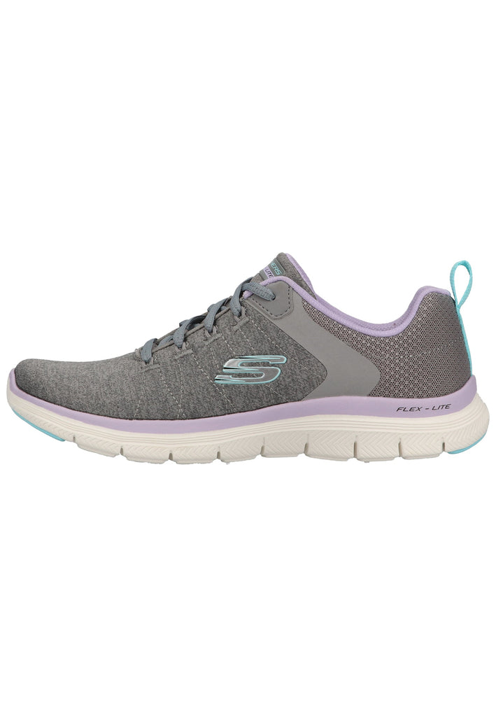 Skechers Sneaker Lederimitat/Textil Grau - surf4shoes