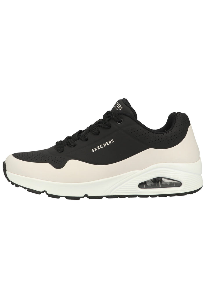Skechers Sneaker Lederimitat Schwarz - surf4shoes