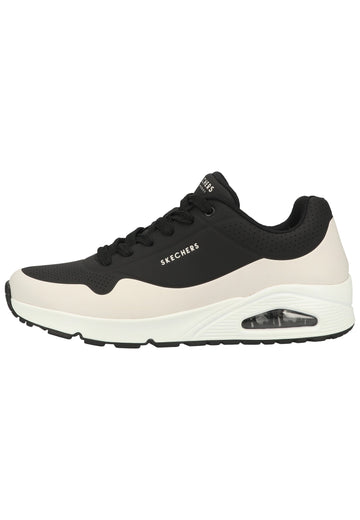 Skechers Sneaker Lederimitat Schwarz - surf4shoes