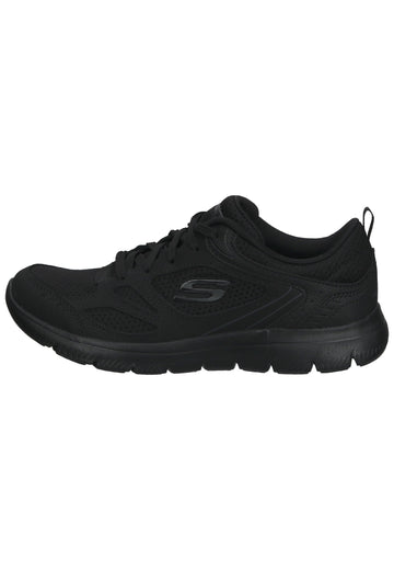 Skechers Sneaker Leder/Mesh Schwarz - surf4shoes