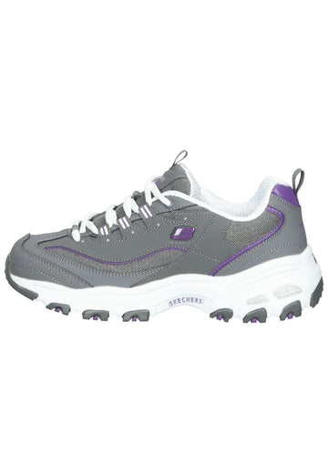 Skechers Sneaker Lederimitat/Mesh Grau - surf4shoes