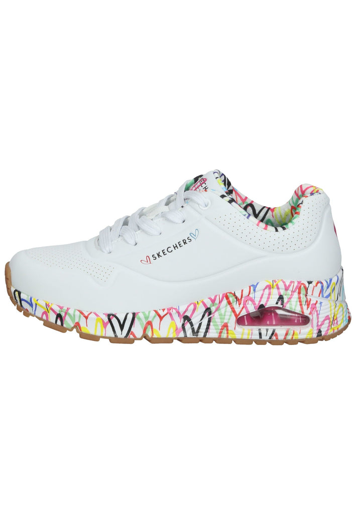 Skechers Sneaker Lederimitat Weiß - surf4shoes