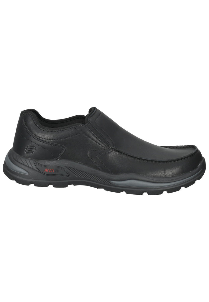 Skechers Slipper Leder Schwarz - surf4shoes