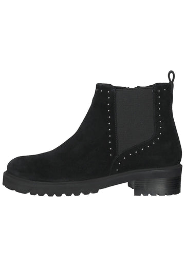 SPM Stiefelette Veloursleder Schwarz - surf4shoes