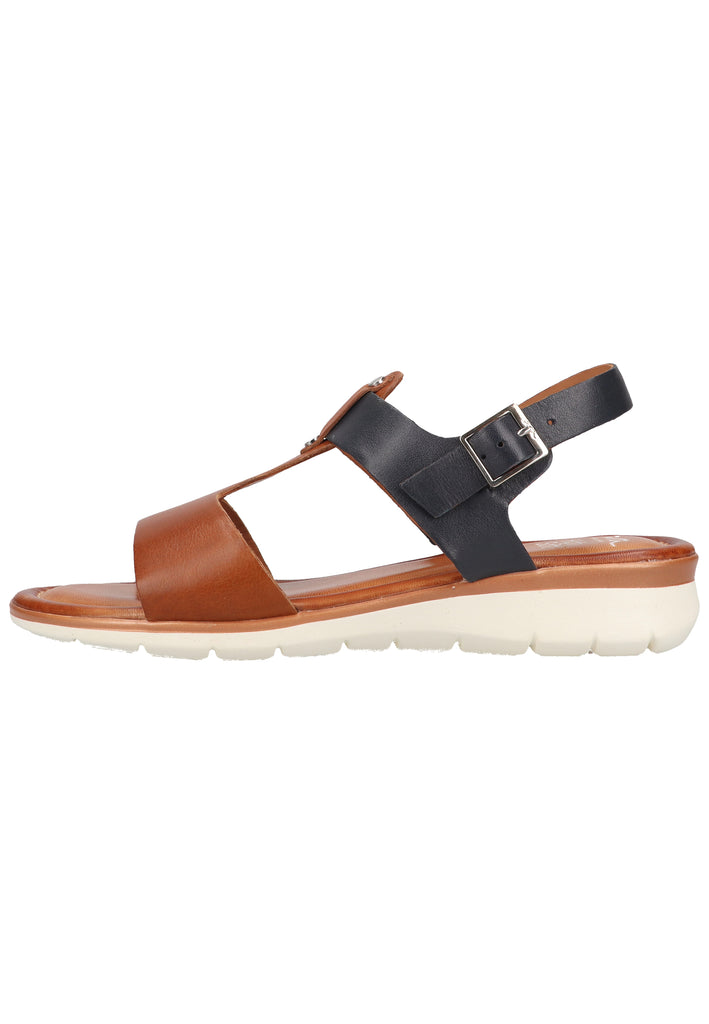 ara Sandalen Glattleder Braun/Blau - surf4shoes