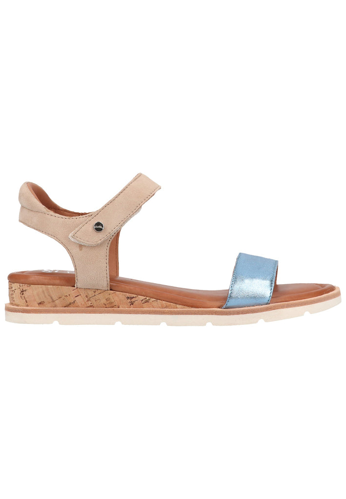 ara Sandalen Leder Blau/Beige - surf4shoes