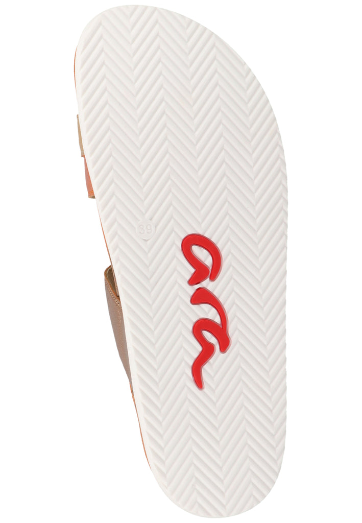 ara Pantoletten Glattleder Braun - surf4shoes