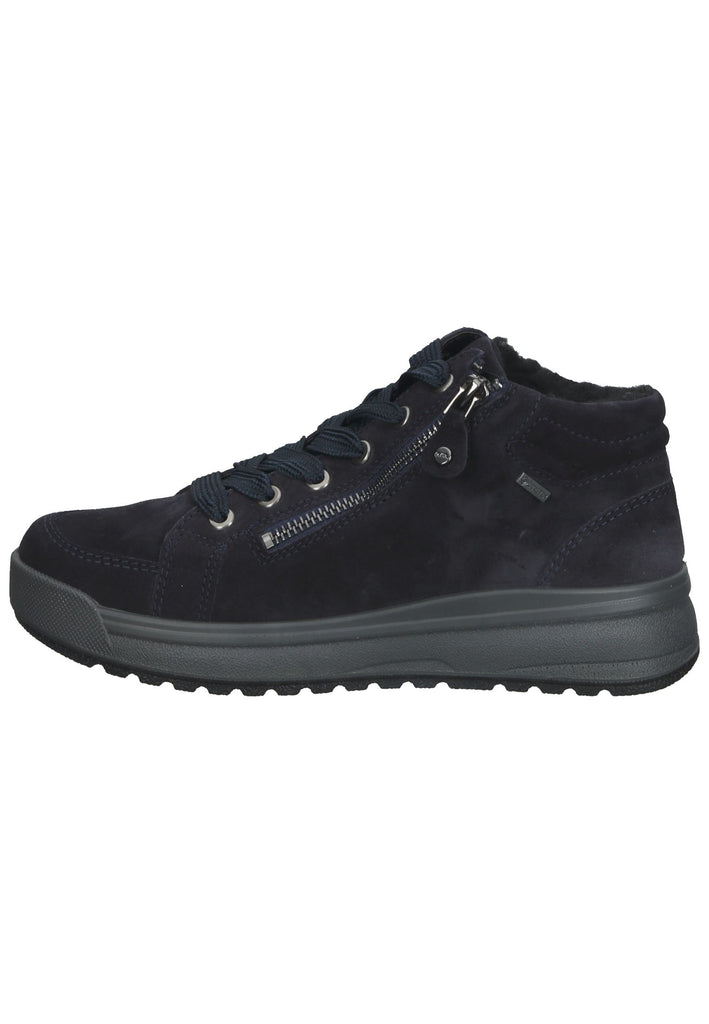 ara Stiefelette Veloursleder Blau Warmfutter - surf4shoes