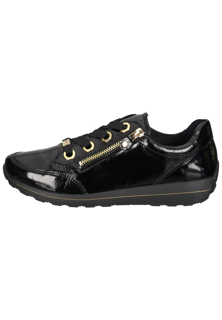 ara Sneaker Lederimitat Schwarz Lack - surf4shoes