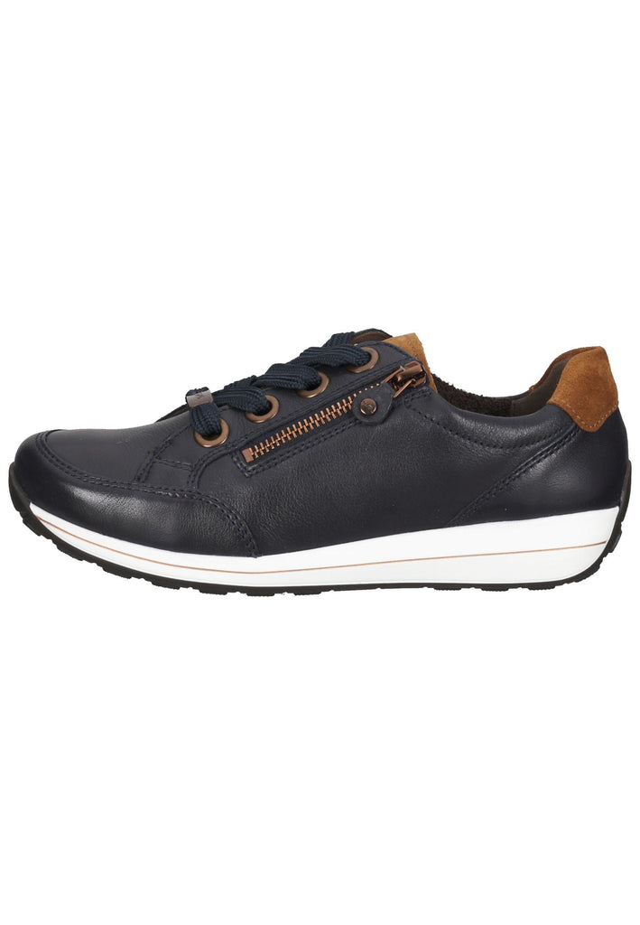 ara Sneaker Glattleder Blau/Braun - surf4shoes