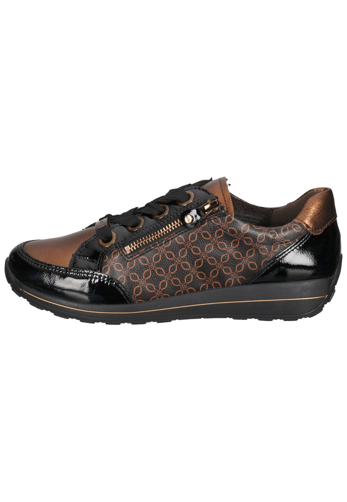 ara Sneaker Lederimitat Braun Lack - surf4shoes