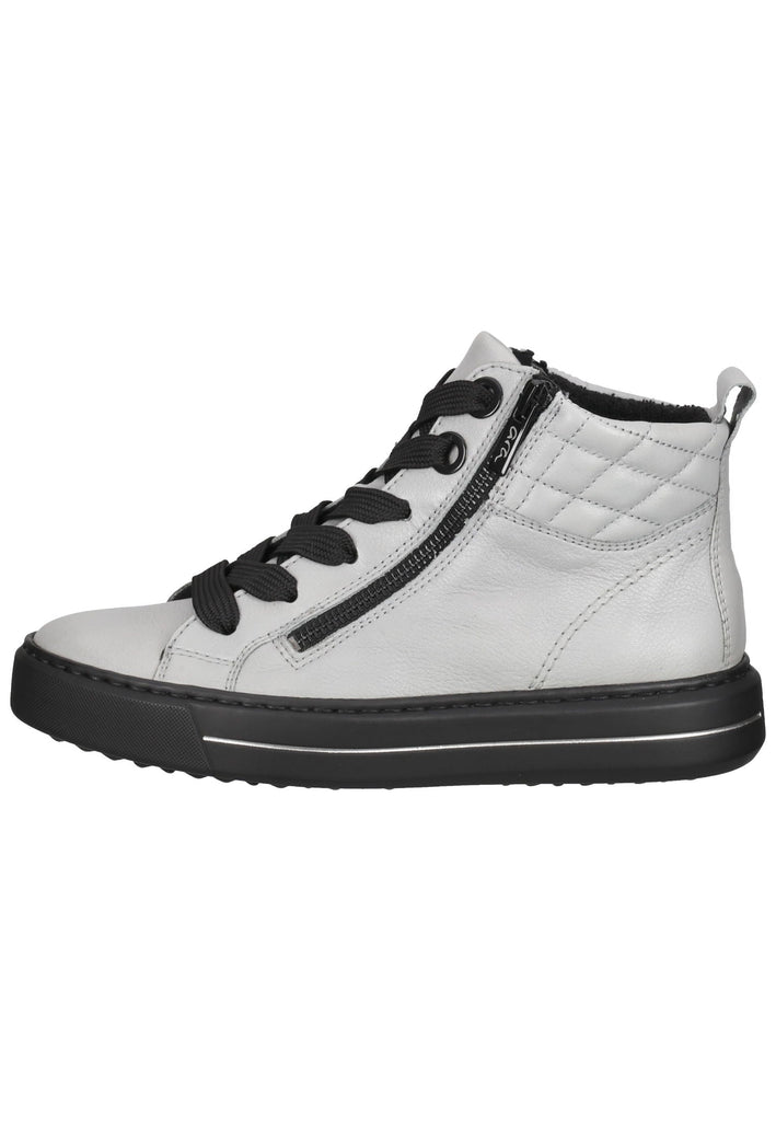 ara Sneaker Glattleder Weiß/Grau - surf4shoes