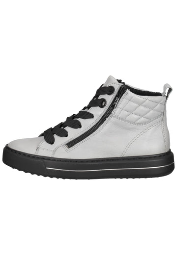 ara Sneaker Glattleder Weiß/Grau - surf4shoes