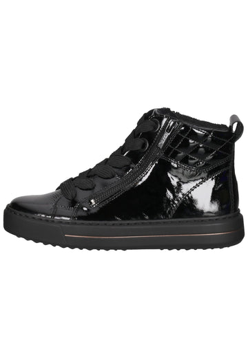 ara Sneaker Lederimitat Schwarz Lack - surf4shoes