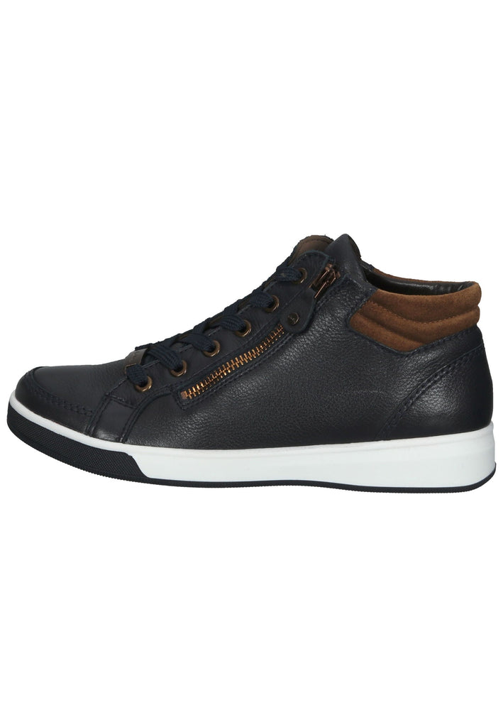 ara Sneaker Glattleder Blau/Braun - surf4shoes