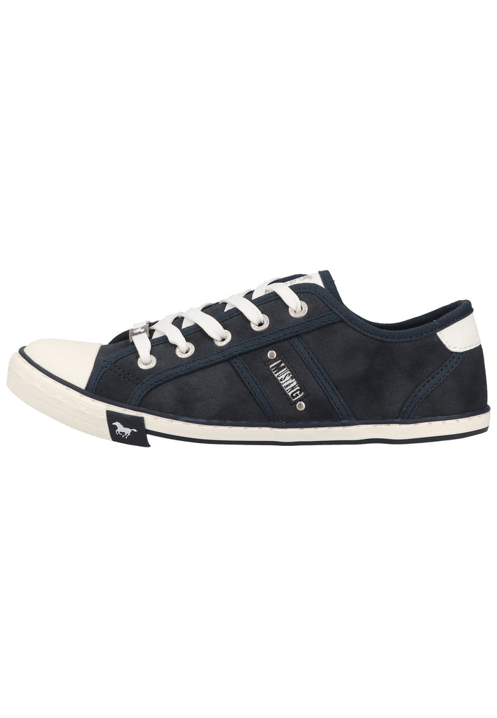 Mustang Sneaker Lederimitat/Textil Blau - surf4shoes