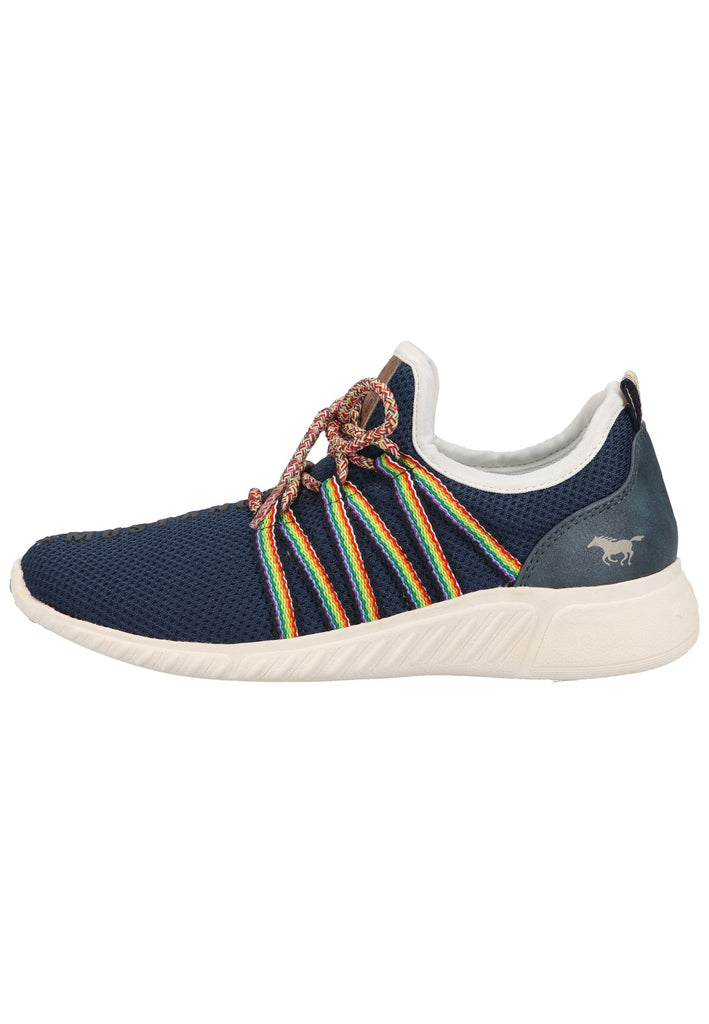 Mustang Sneaker Lederimitat/Textil Dunkelblau - surf4shoes