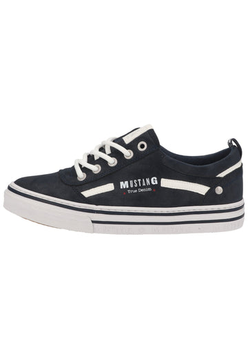 Mustang Sneaker Lederimitat Blau - surf4shoes