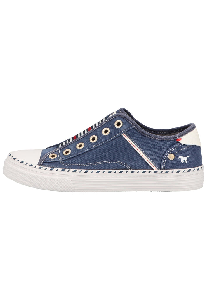 Mustang Sneaker Lederimitat/Textil Dunkelblau - surf4shoes