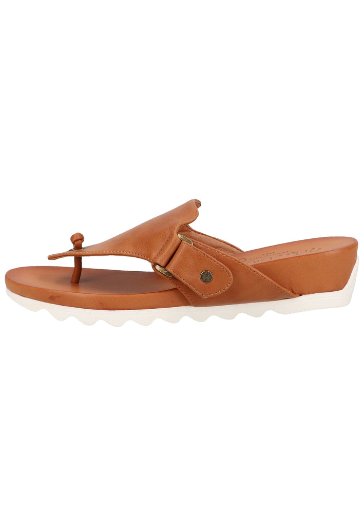 Mustang Zehensteg Lederimitat Cognac - surf4shoes