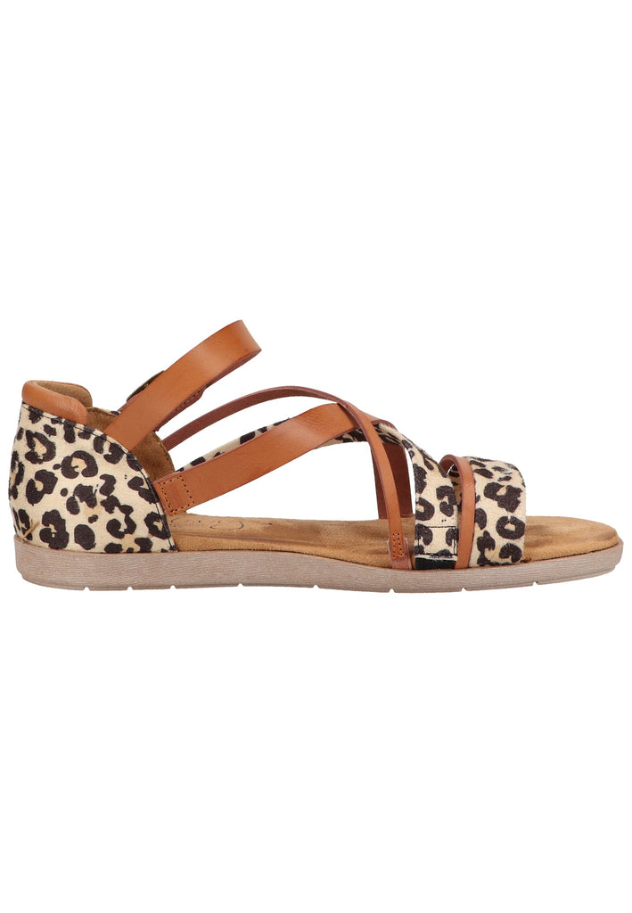 Mustang Sandalen Lederimitat/Textil Cognac - surf4shoes