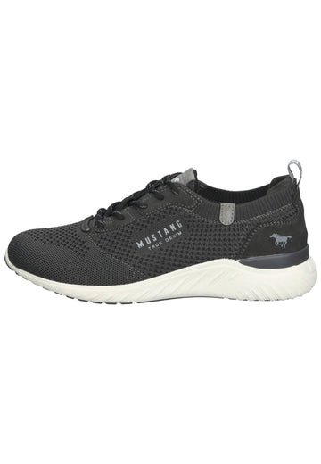Mustang Sneaker Lederimitat/Textil Dunkelgrau - surf4shoes