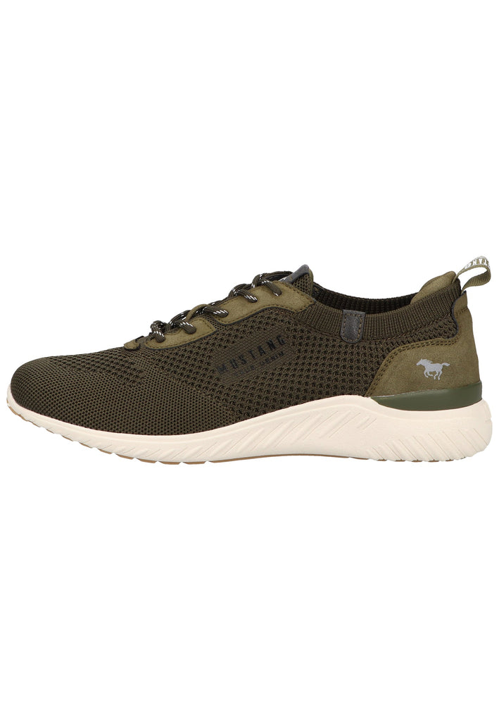 Mustang Sneaker Lederimitat/Textil Oliv - surf4shoes