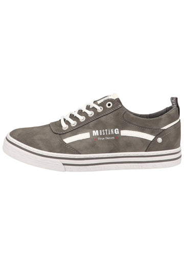 Mustang Sneaker Lederimitat Grau - surf4shoes