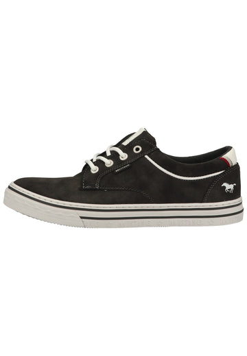 Mustang Sneaker Lederimitat/Textil Dunkelgrau - surf4shoes