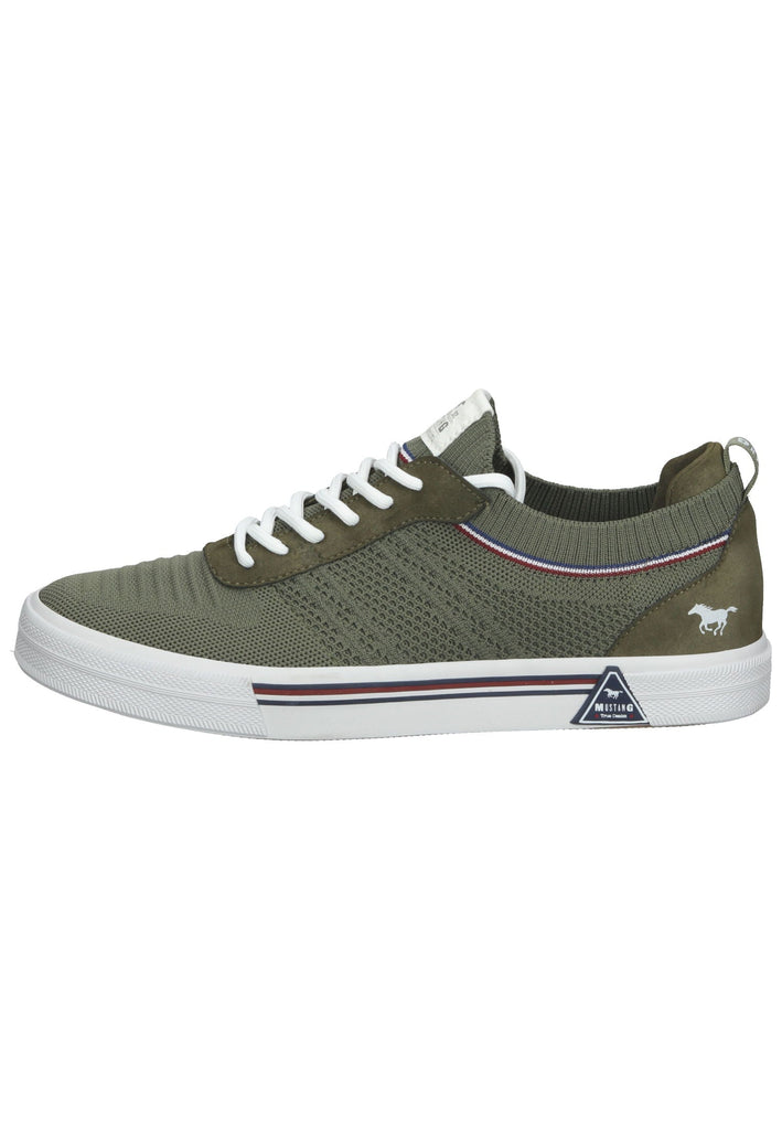 Mustang Sneaker Lederimitat/Textil Oliv - surf4shoes