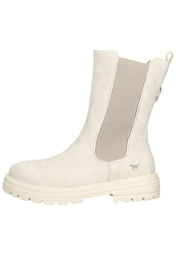 Mustang Stiefel Lederimitat Ivory - surf4shoes
