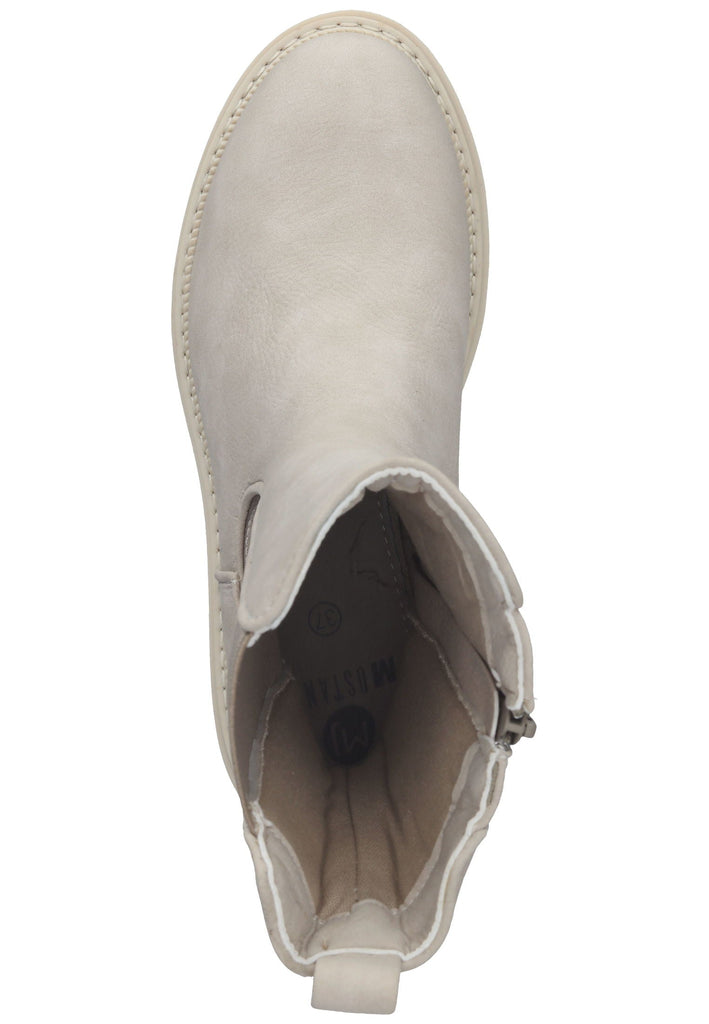 Mustang Stiefel Lederimitat Ivory - surf4shoes