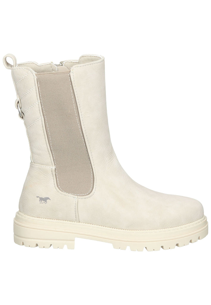 Mustang Stiefel Lederimitat Ivory - surf4shoes